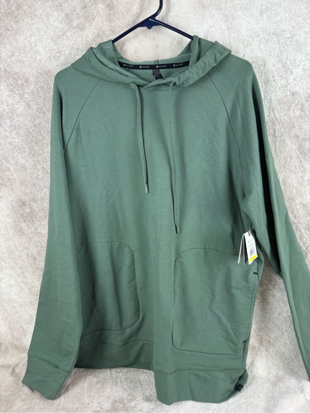 GAIAM Olive Green Pullover Hoodie NWT Large